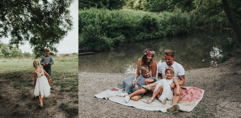 boho family photography, devon and cornwall