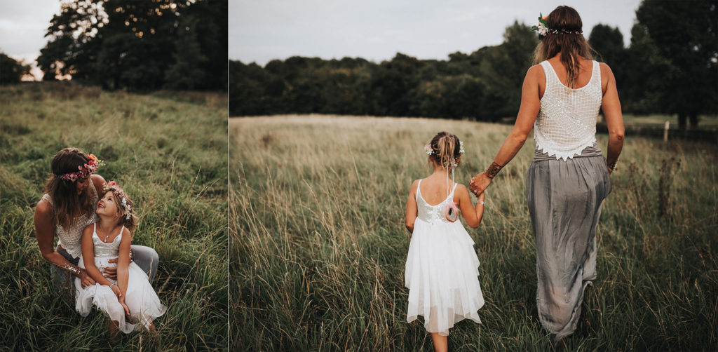 boho family photography, devon and cornwall
