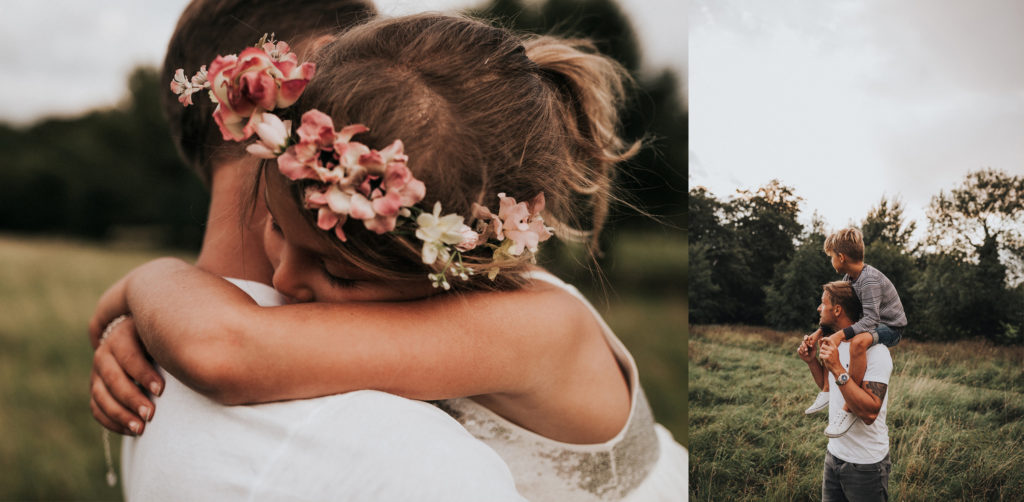 boho family photography, devon and cornwall
