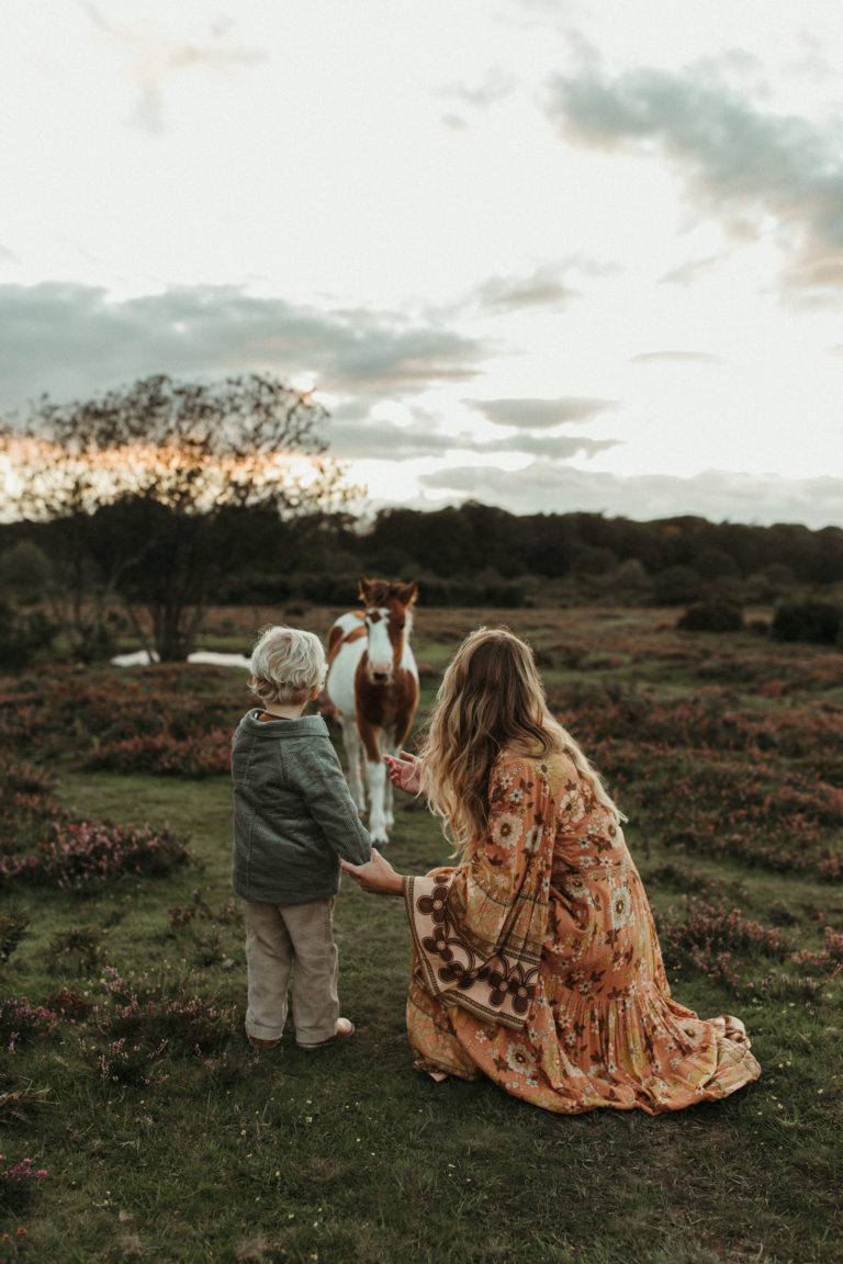 Family Photographer Devon | Dreamy Wild Horses session